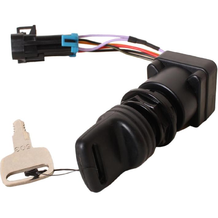 Boat Engine 87-897716K01 897716 8M0059686 3-Position Ignition Key Switch W/Harness for Mercury Marine Quicksilver Outboard Motor