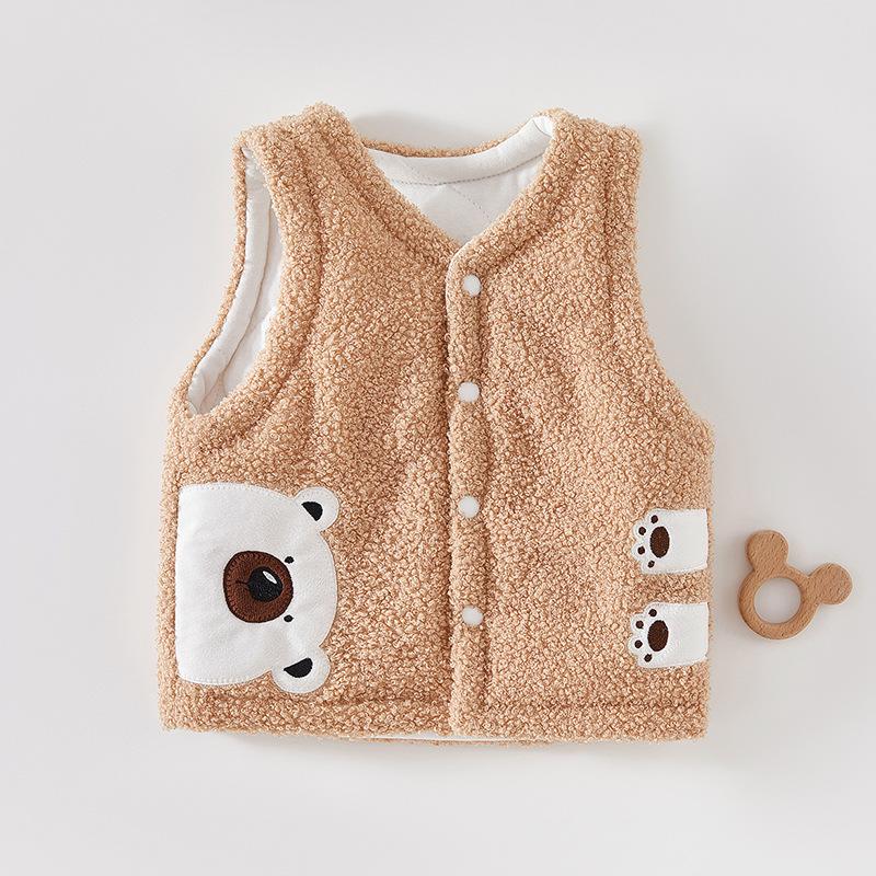 Super Cute Baby Vest: Thick Cotton-Padded, Sleeveless Jacket for Boys & Girls, Newborn To Infant, Autumn/Winter
