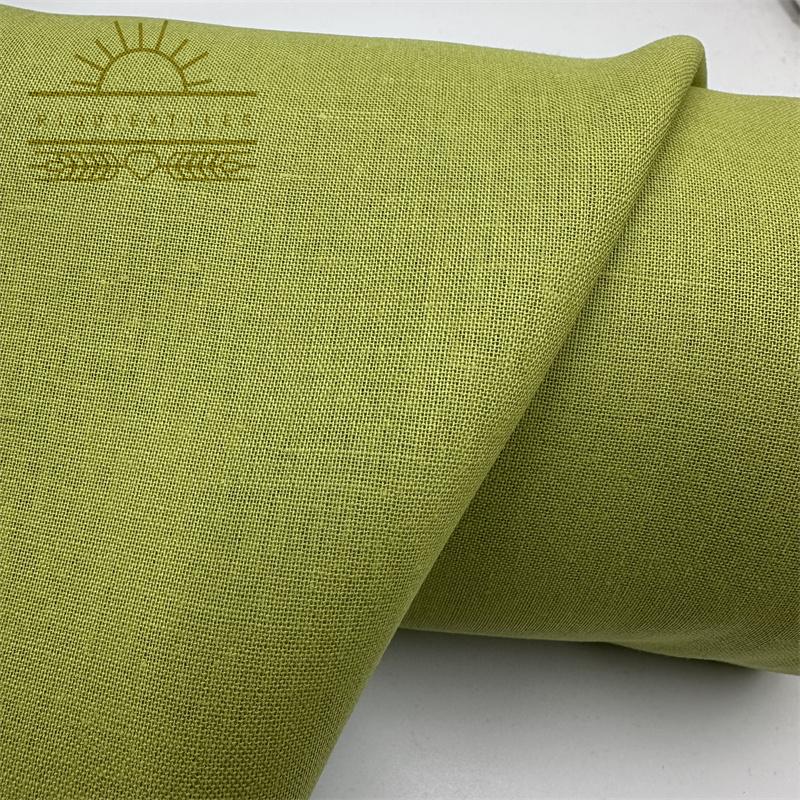 EcoFriendly Blended Linen Cotton Fabric for Garments and Home Textiles