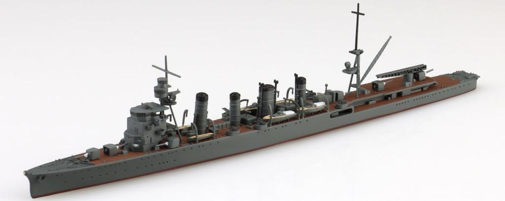 Aoshima Bunka Kyozai Waterline Series Japanese Navy Light Cruiser Naka Plastic Model 1/700 No.352 (Ship)