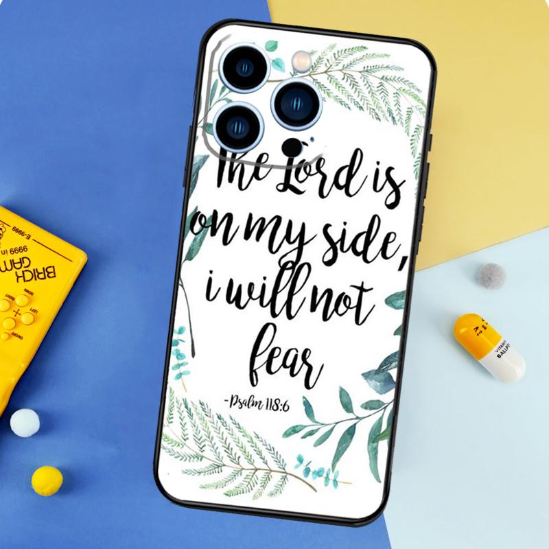 Bible Verse Quotes Phone Case For iPhone 17 16 14 13 12 11 15 Pro Max Plus 12 13 mini 16e 17 Air Bumper Cover