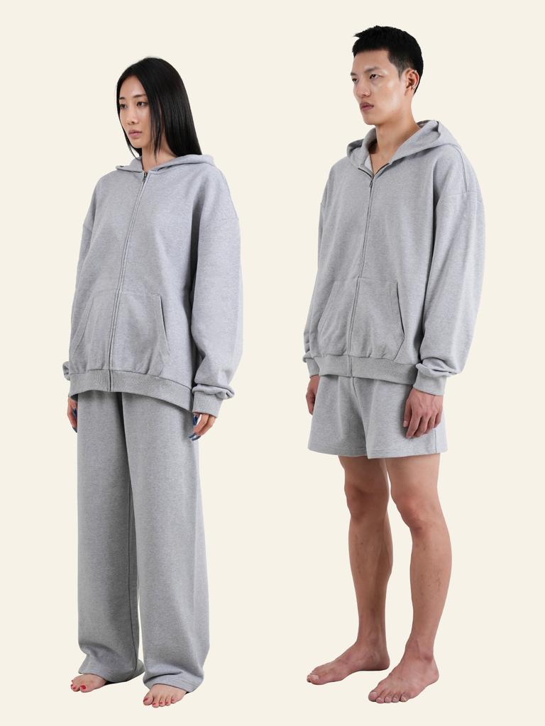 The Innrs Oversized Full Zip Hoodie (Melange)
