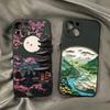 Japan Anime Landscape Scenery Phone Case for IPhone 16 15 14 13 12 11 X XR 7 8 Plus 17 Pro Max Soft Silcone TPU Back Cover