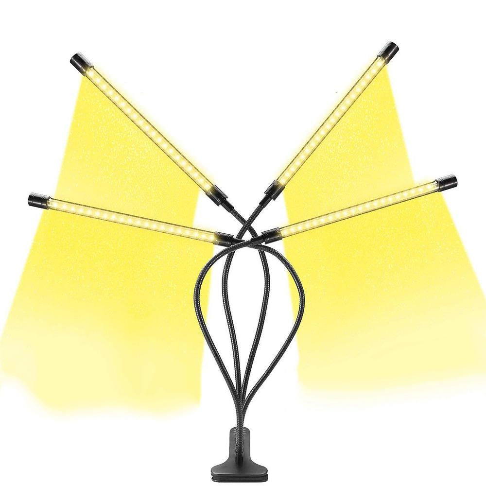USB LED Plant Lights 2/3/4 Heads Potted Plant Lamp Hydroponic Lights  UV Hydroponics