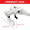 Lightweight USB Rechargeable Head Mounted Eyeglasses Magnifier With Led Light For Reading And Electronics Repair