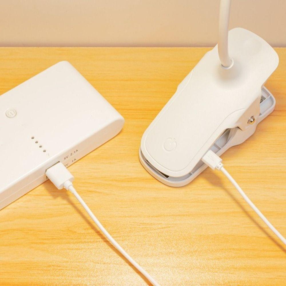 Dimming Function LED Clip Lamp Touch Control LED Desk Lamp USB Rechargeable Lamp  Bed Reading
