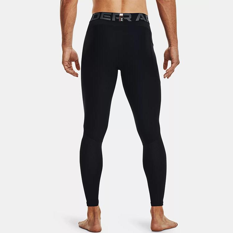 Under Armour HeatGear Vent Training Logo Compression Fitness Tights Men bottoms Black 1362449-001