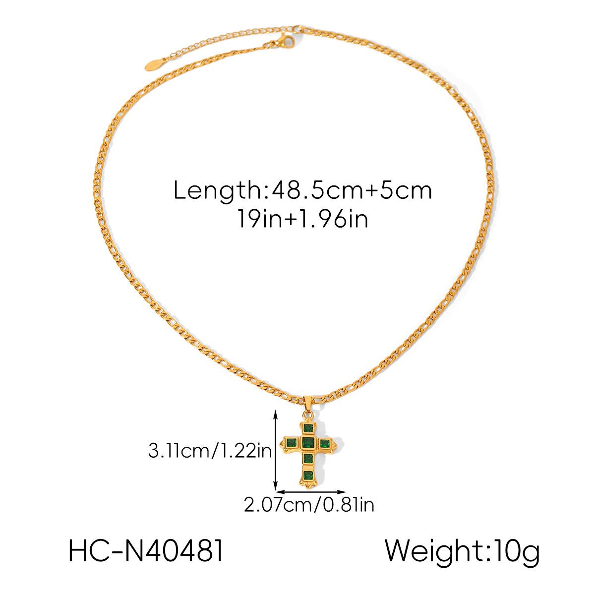 Light Luxury Minimalist Cross Pendant Necklace Titanium Steel Layering Chain Versatile Women s Jewelry