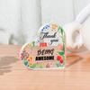 Thank You for Being Awesome Gift - Motivational Acrylic Keepsake for Coworkers & Sisters