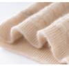 100% Pure Cashmere Plaid Neck Warmer - Thick, Warm, Knitted Scarf