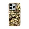 Fashion Plating Gold Wrinkle Meteorite Texture Case For iPhone 16 17 Pro Max Air 15 14   11 16 Plus Back Cover Funda