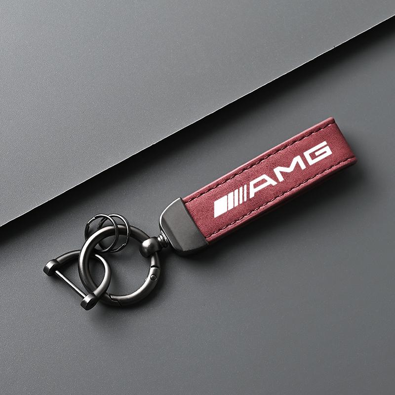 Llavero de Coche Creativo Cadena con Hebilla de Herradura Antirrobo para Mercedes Benz AMG W204 W205 W203 W211 W212 W213 W201 W210 W124 W126 LC4