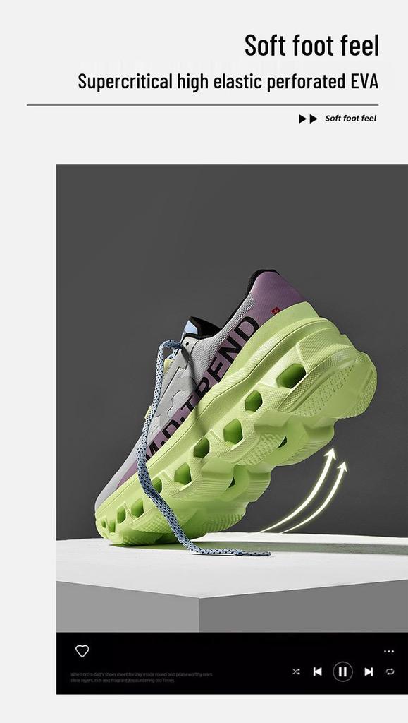 Tênis de Corrida Masculino Respirável de Verão Flyknit - Absorção de Choque, Versátil, Tênis de Pai Modernos