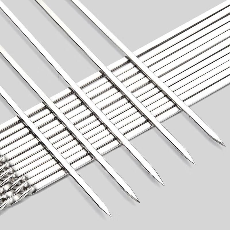 Shangkao Jia 304 Stainless Steel Flat BBQ Skewers