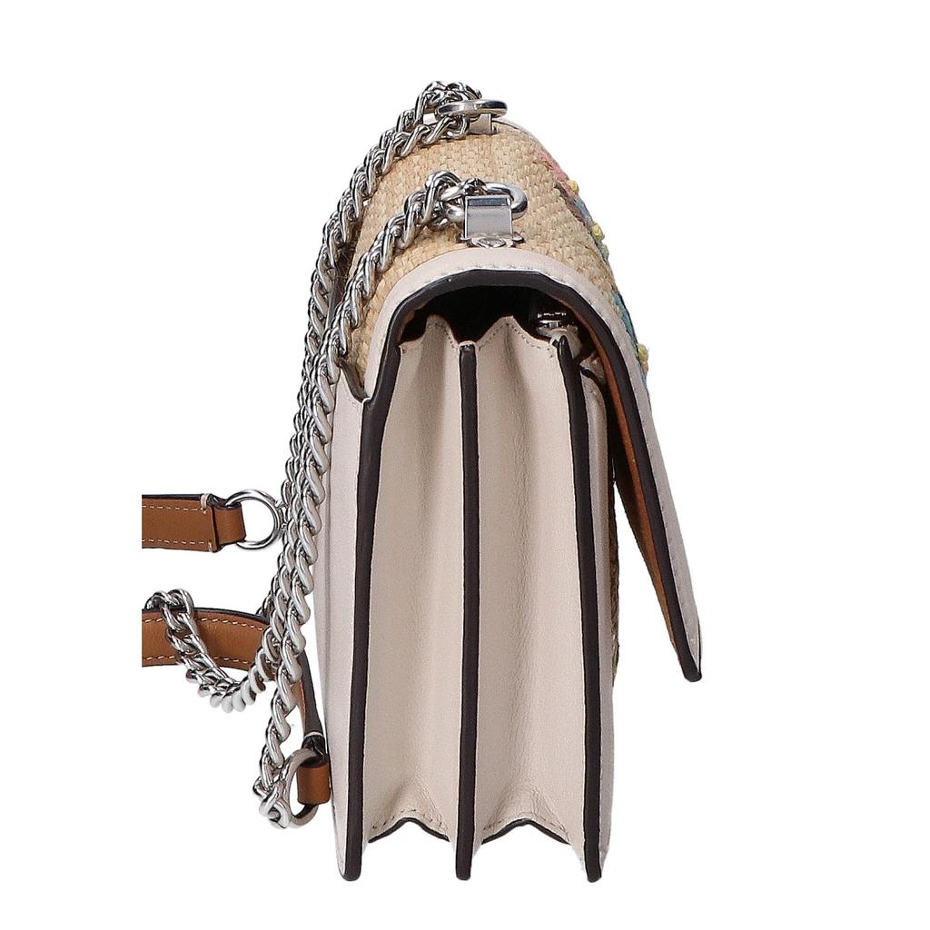 COACH CJ723 Mini Claire Crossbody Bag with Floral Embroidery Shoulder bag whiteUsed