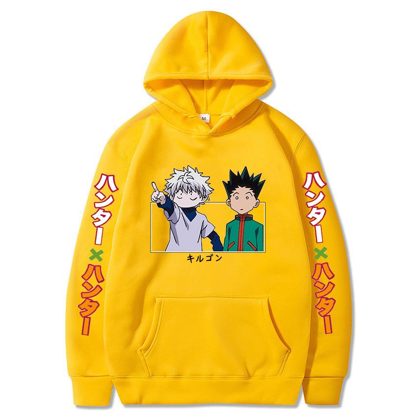 Japanese Animation Hunter X Hunter Killua Sweatshirt Men Womnen Autumn Winter Fashion Design Pullover Men's Fleece Hoodies
