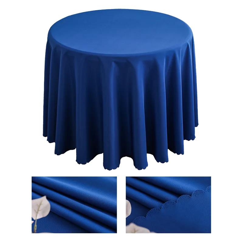 Polyester Round Tablecloth Stain and Wrinkle Resistant Cloth-Washable Table Cover For Dining Table,Buffet Parties and Camping