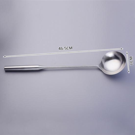 Kitchen Stainless Steel Long Handle Soup Dishes Ladle Spoon Cooking Utensils