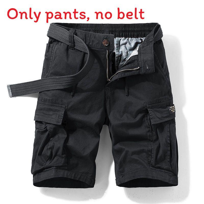 Summer Cargo Shorts For Men With Multiple Pockets And Cotton Fabric For Casual Urban Wear