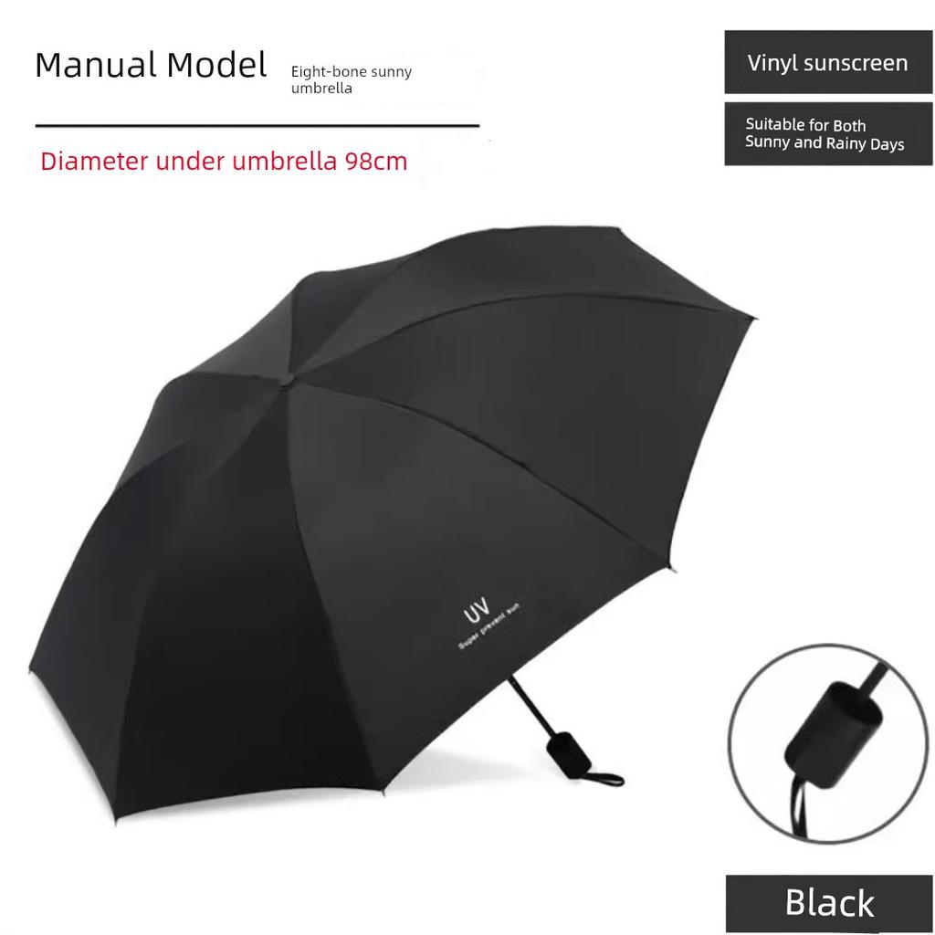 Umbrella for Both Sunny and Rainy Weather, Automatic Full-Coverage Umbrella for Women, Large Foldable Reinforced and Thickened Sun Umbrella for Men