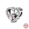 Original 100% 925 Silver Fire Dragon Beads Our Lady Of Cross Charms Fit 925 Bracelet DIY Jewelry Making Women's Gift