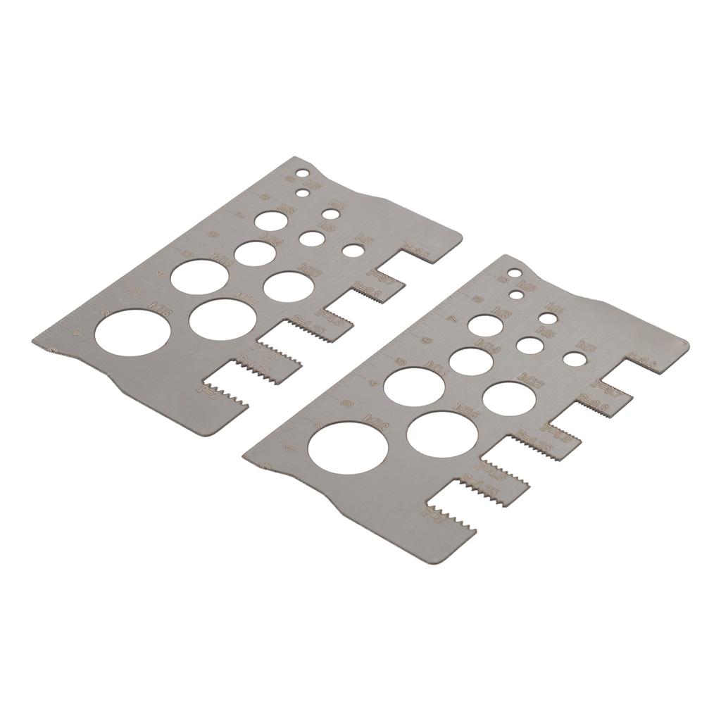 Screw Pitch Gauge Tool 100mm Metric Ruler for Nut and Bolt Measurement