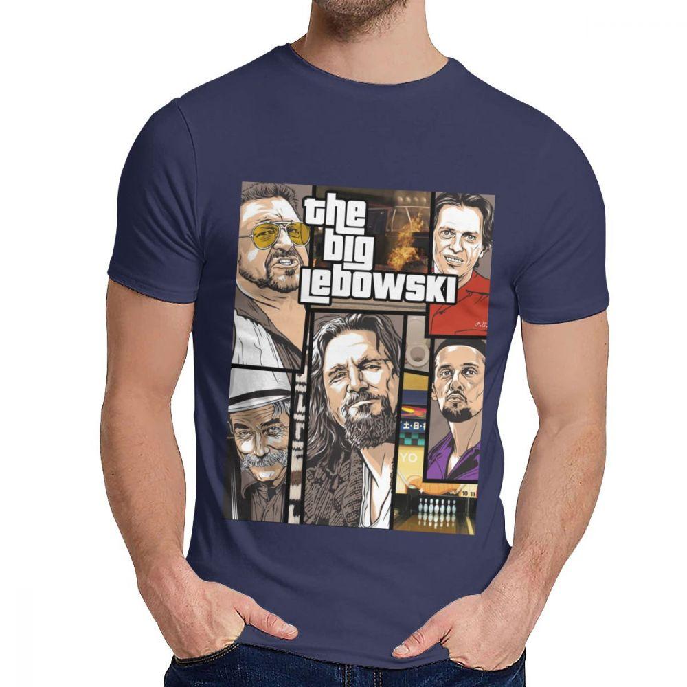 Unisex Tee Shirt The Big Lebowski Great Summer Classic Round Neck Hip Hop Short Sleeve