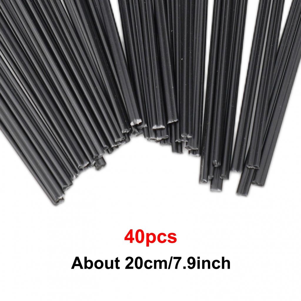40pcs Black PP Welding Rods Black PP PP Rod For Welding Plastic