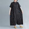 2020 Summer Korean Polka Dot Plus Size Long Shirt Dress
