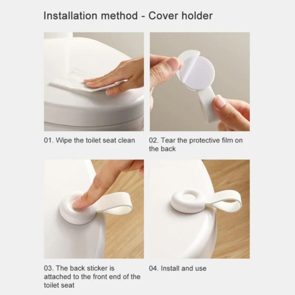 Touch Free Toilet Lid Lifter Handle Durable Closestool Holder  WC Accessories
