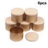6Pcs 8Oz Candle Tinplate With Lids Round Candle Jars Kit For Loose Candles Used For Diy Storage Candle Making Supplies