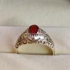 Garnet Oval Cut Gemstone With 925 Sterling Silver Ring For Men's #B69 JL375671366338