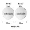 Lucky Charm Motivational Coin: Engravable Stainless Steel Couple & Family Gift Ornament.