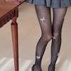 Elegant Butterfly Rhinestones Pantyhose with Breathable Nylon Fabric Offering Wear Comfort In Social Event and Work