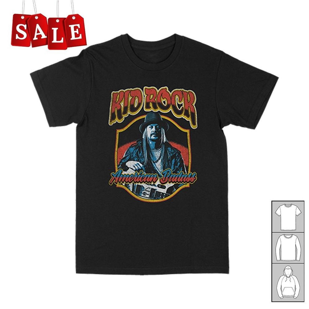 

New Kid Rock American Badass Gift For Fans Unisex S5XL Shirt BI312 Unisex T-Shirt XL