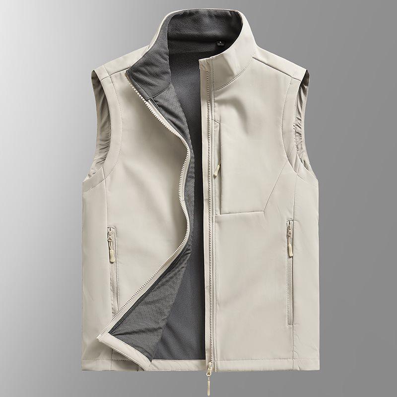 

Новый ветрозащитный флисовый жилет для улицы - Хит продаж Рабочий жилет-куртка M