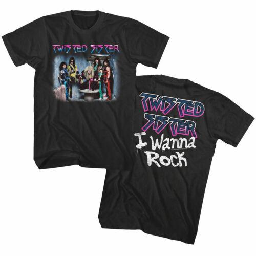 

Twisted Sister I Wanna Rock Men s T shirt Metal Band Stay Hungry Album Cover - Men s Summer Cotton Graphic Tee S разноцветный