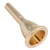 Horn-Mundstück, Lun-Mundstück, Kupfer, Korrosionsbeständig, Verschleißfest, 13,3 mm Durchmesser, Tragbar, Bass-Tuba-Zubehör (Gold)