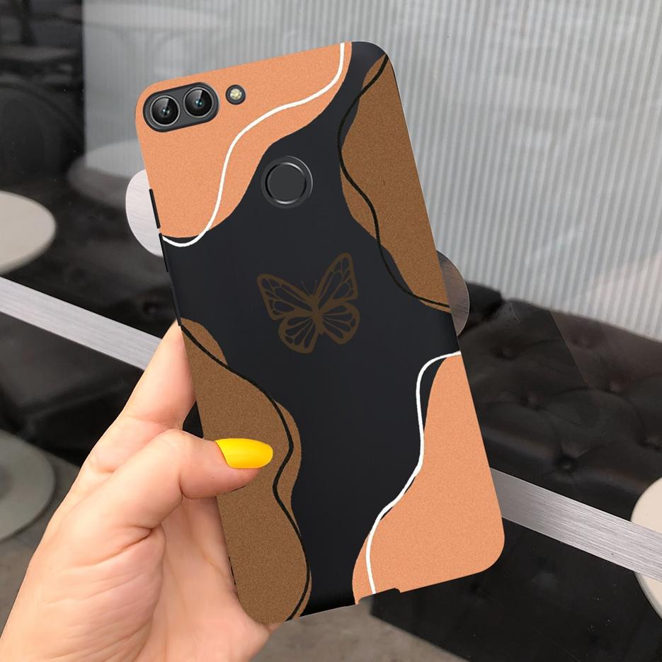 Para Capa Huawei P Smart FIG-LX1 FIG-LA1 Nova Arte Pintada Coque Capa de Silicone Macio Para Huawei P Smart PSmart 2018 Capa Traseira