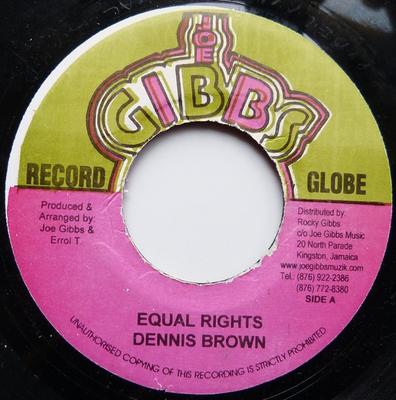 7inch Record DENNIS BROWN - Equal Rights None Joe Gibbs Recor Jamaica Reggae, Ska & Dub Used