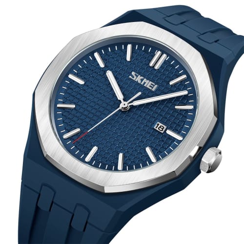 Men's Simple Silicone Wristwatch, Perfect for High School Students, Sports, Waterproof, Stylish, Casual, Brand Name Analog Quartz Watch with Large Dat