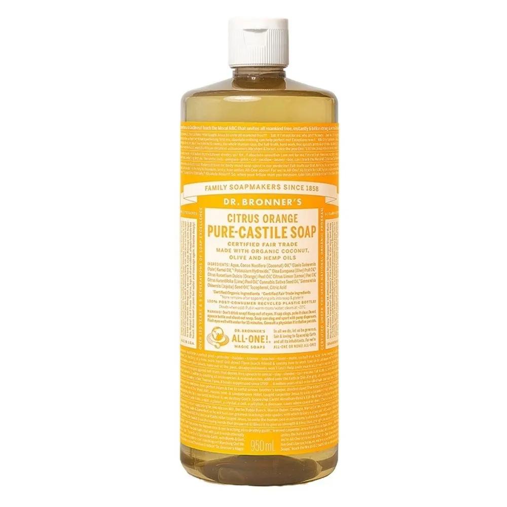 Dr. Bronner's Castile Soap Cleanser 950 Citrus - All-in-One Vegan Oil Body Cleanser