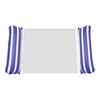 Portable Foldable Water Hammock with Net Backrest Floating Water Bed Inflatable Striped Swimming Pool Mattress Pool Party Toy