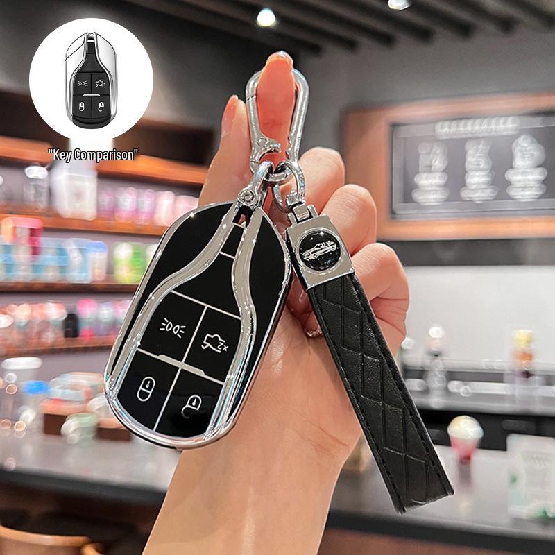 Maserati Key Case Compatible with Ghibli, Levante, GT Models - Premium Shell Buckle
