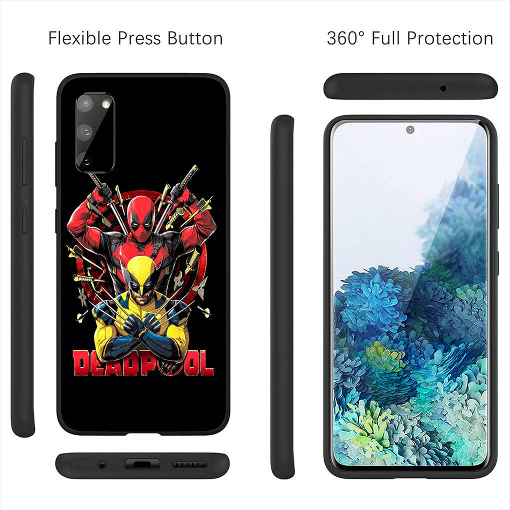 Cover for iPhone 17 16 15 Xiaomi Poco Redmi Note 14 13 12 11 Pro Max 9 16e Samsung Galaxy S25 S24 S23 OPPO Huawei Wolverine Anime Deadpool Phone Case