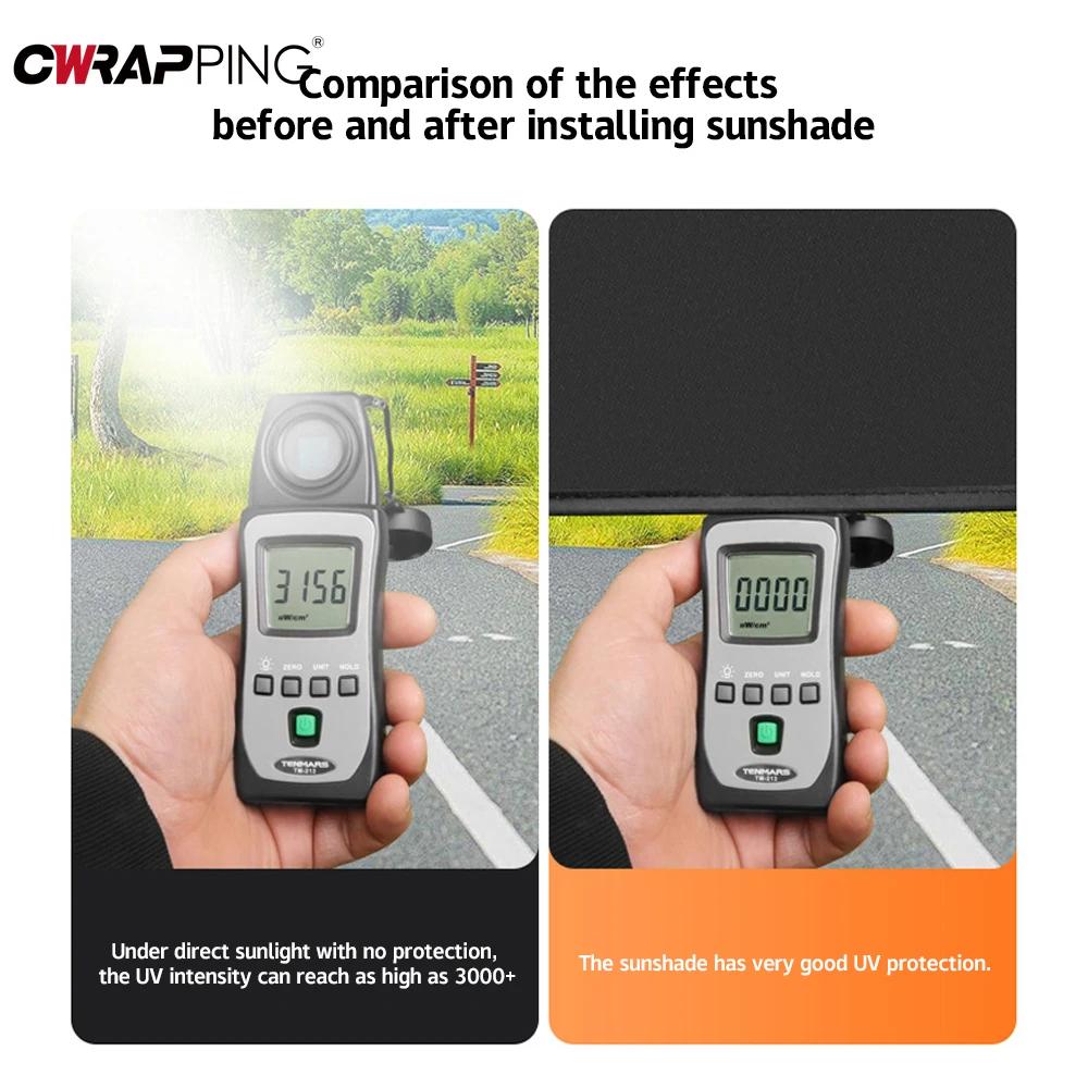 Car Sun Curtain Side Window Visor Visor Anti-UV Window Screen Photocatalyst Mesh Visor for Auto Travel Interior Accessories