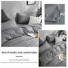 100% Cotton Bedding Set 3Pcs,Duvet Cover,Skin Friendly Breathable,2 Pillowcases,Twin Full Single Double Size,Solid Color