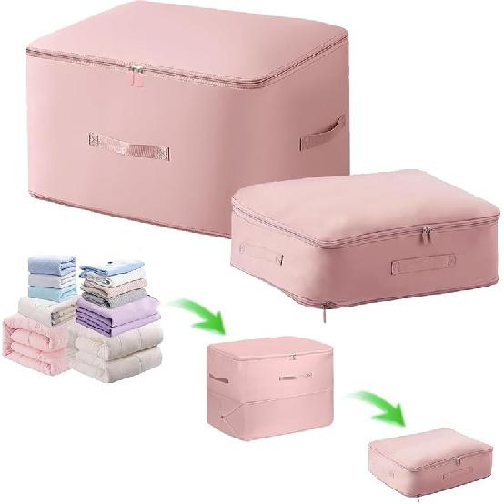 Ultra Space Saving Self Compression Organizer, Compression Bags for Storage, Space Saving Compression Moving Organizer Bags with Zipper, Compression