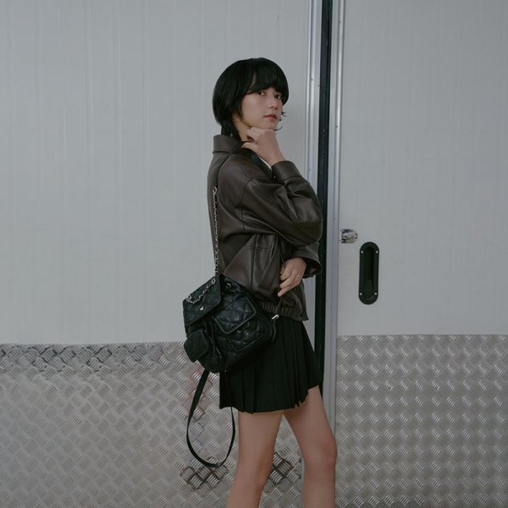 Heart Lap Chain Quilted Backpack As7ab260