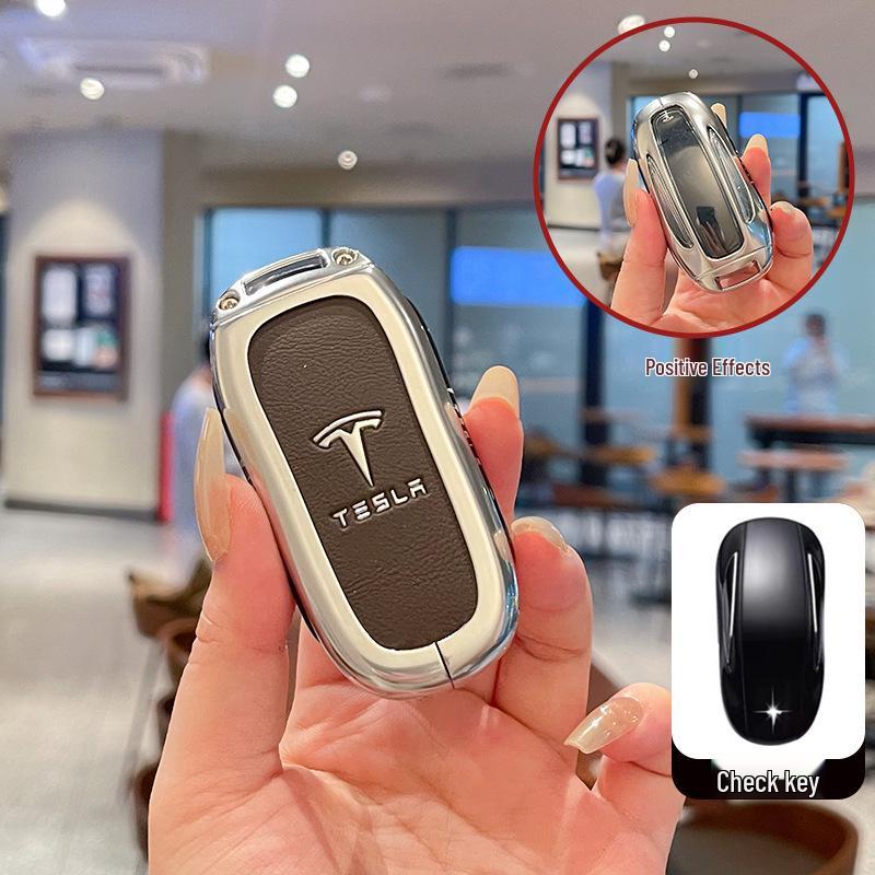 Tesla Model 3/Y/X Key Case Protective Shell with Full Coverage Buckle